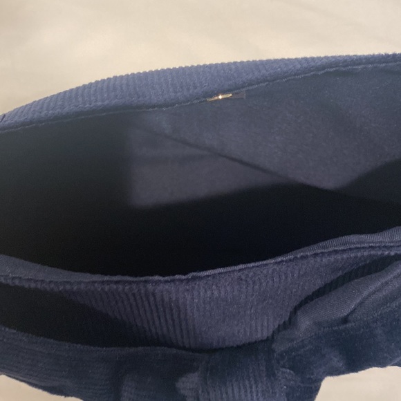 Cute little navy blue corduroy bag. - Picture 2 of 3